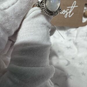 Ost Silver White Filigree Ring